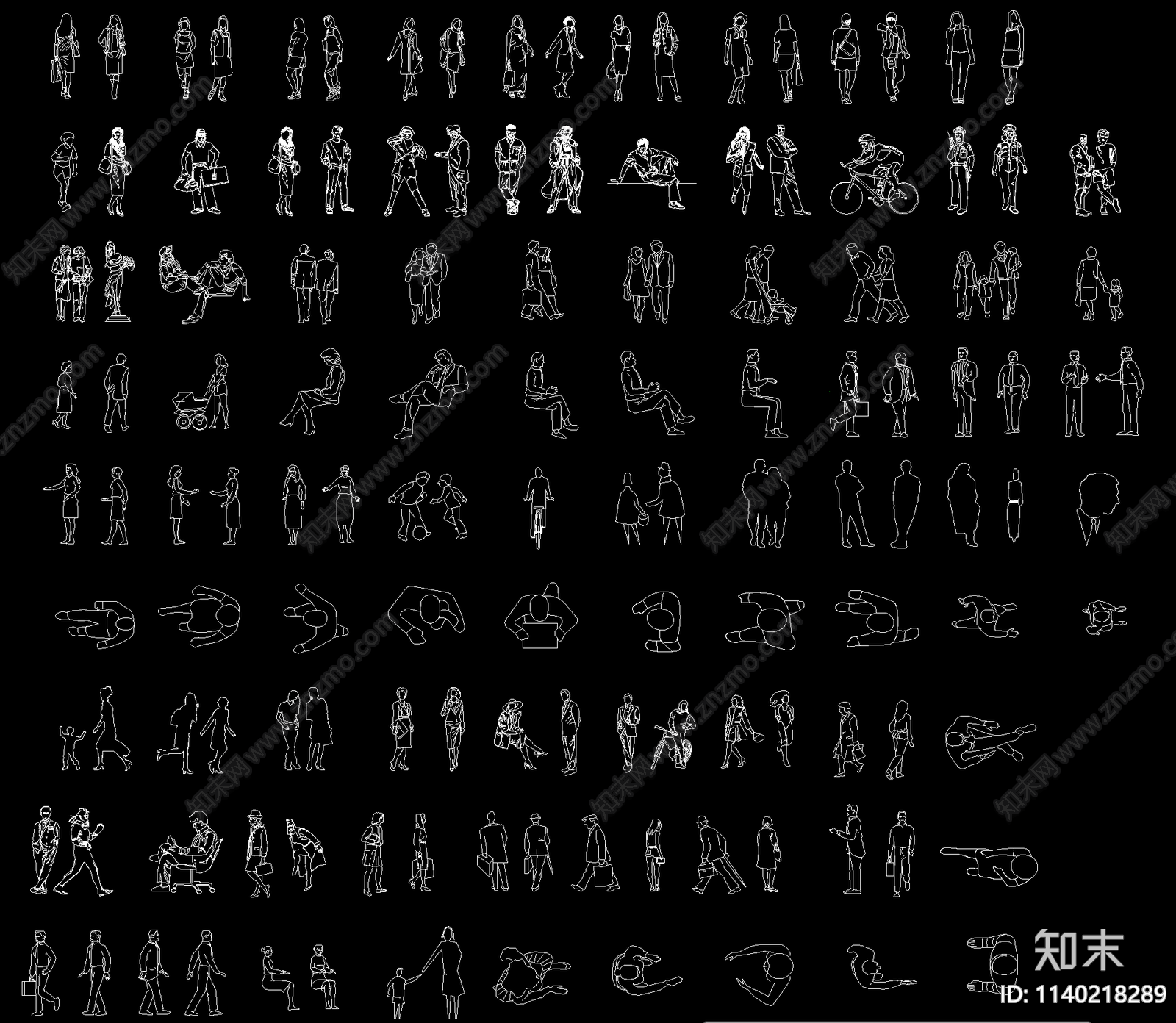 运动人物施工图下载【ID:1140218289】