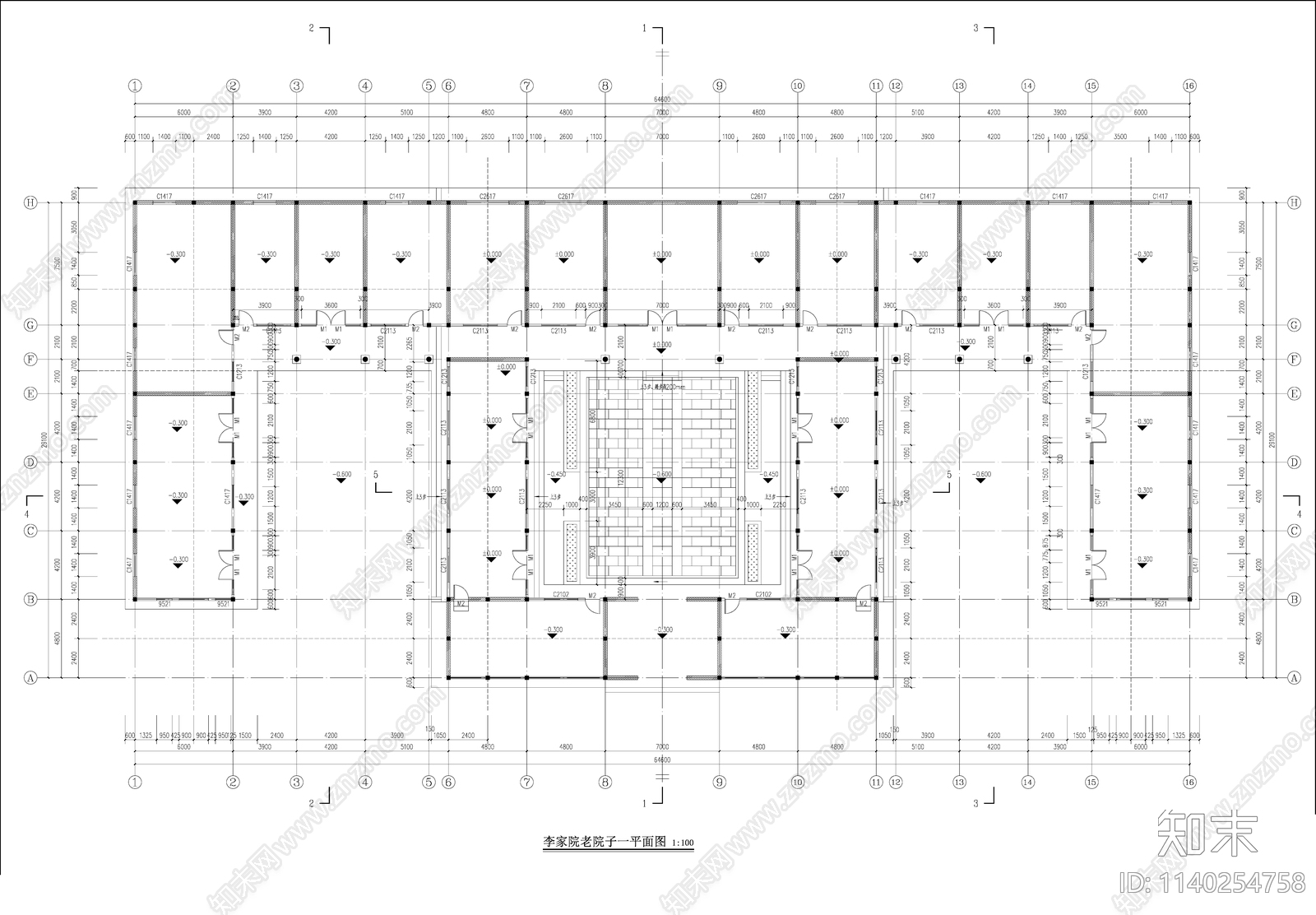 乡村会所建筑效果图cad施工图下载【ID:1140254758】