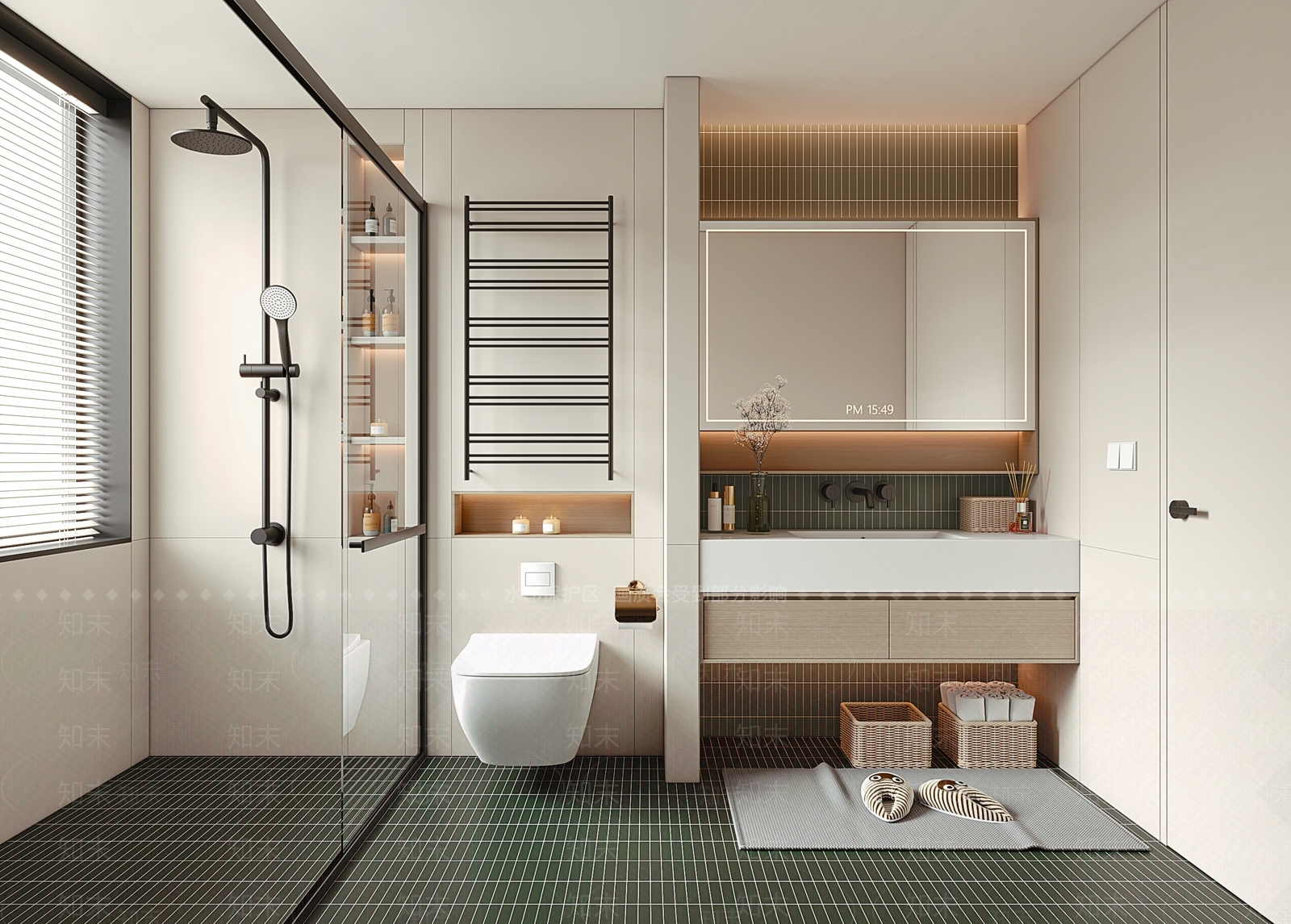 北欧卫生间3D模型下载【ID:1140256452】