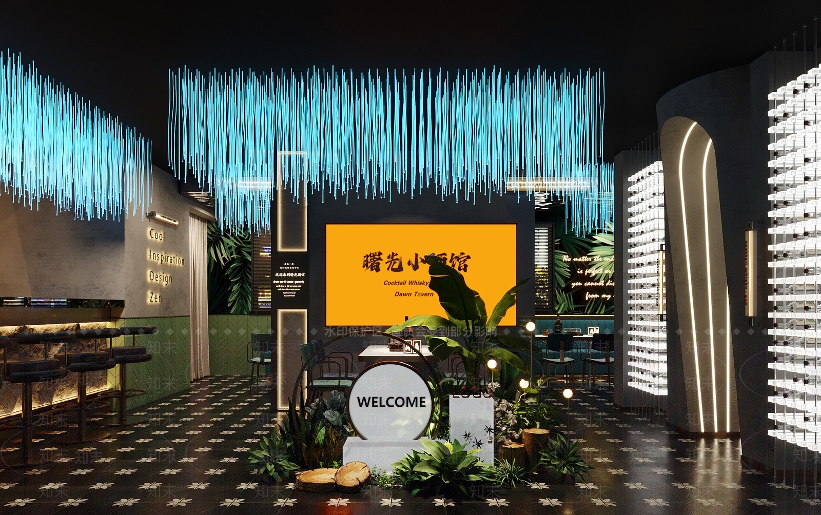 现代网红酒吧3D模型下载【ID:1140263267】