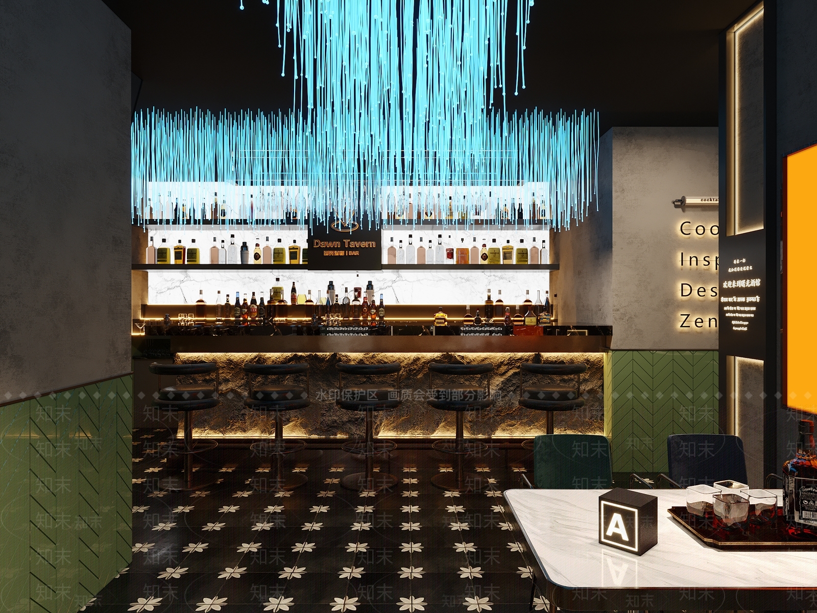 现代网红酒吧3D模型下载【ID:1140263267】