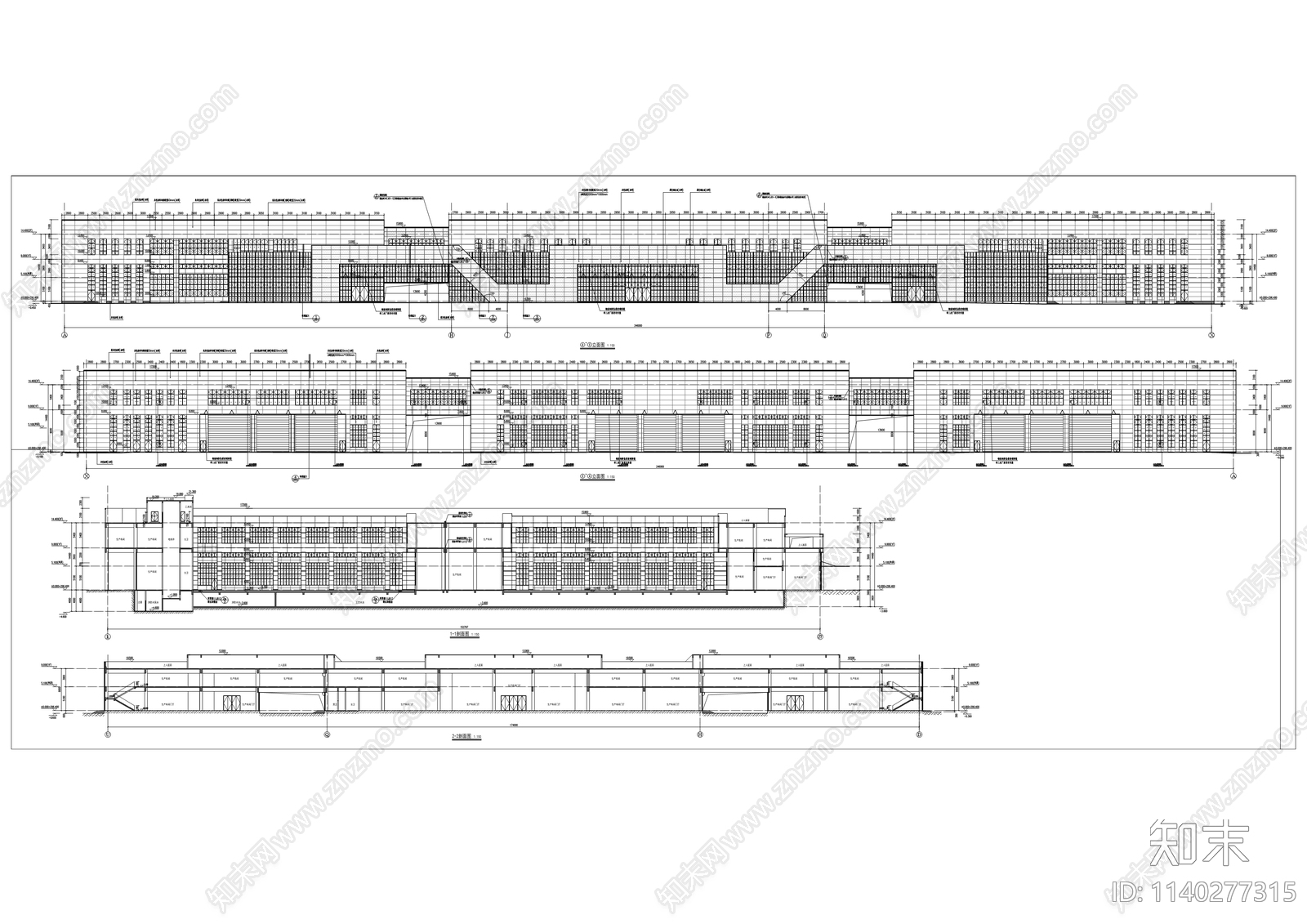 国测时栅科技有限公司一期厂房建筑cad施工图下载【ID:1140277315】