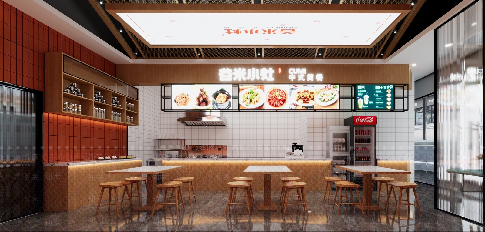 现代快餐店3D模型下载【ID:1140282017】