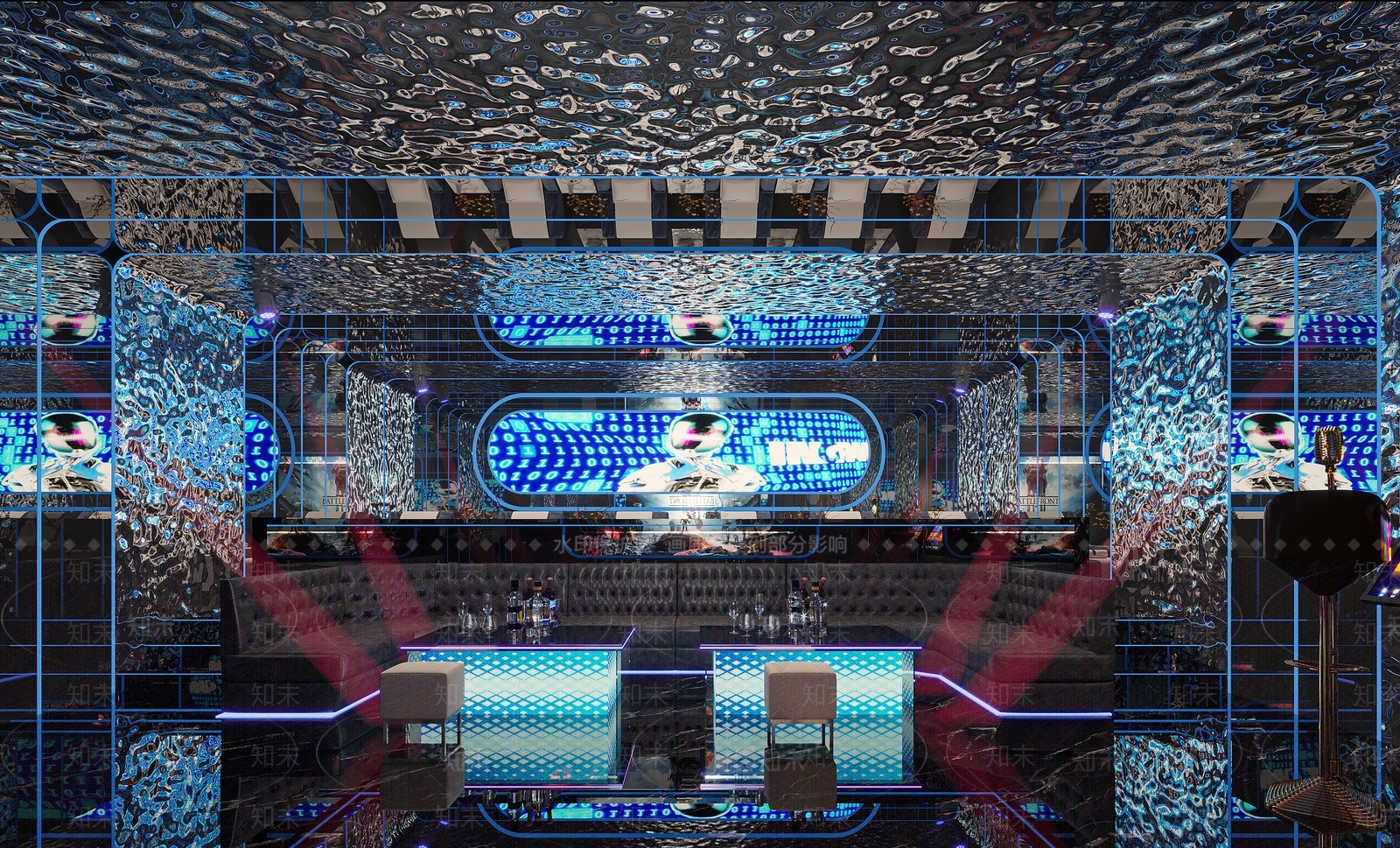 现代KTV包间3D模型下载【ID:1140304163】