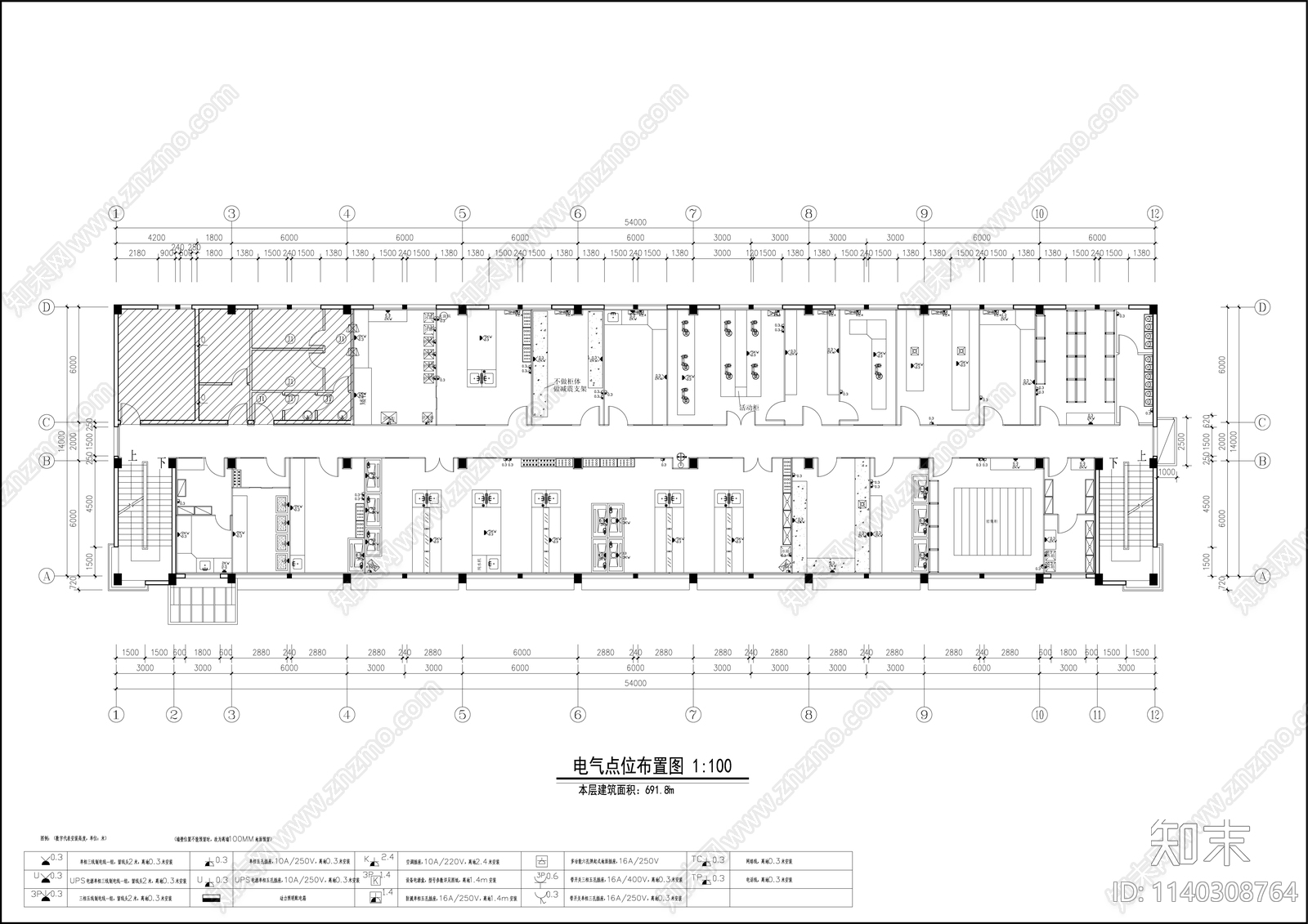 分析检测实验室cad施工图下载【ID:1140308764】