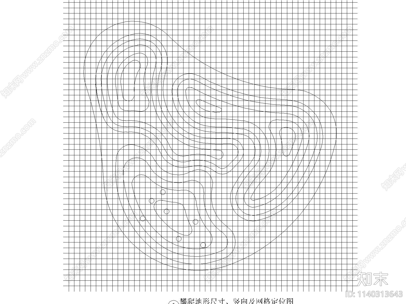 儿童活动区攀爬墙彩色沥青cad施工图下载【ID:1140313643】