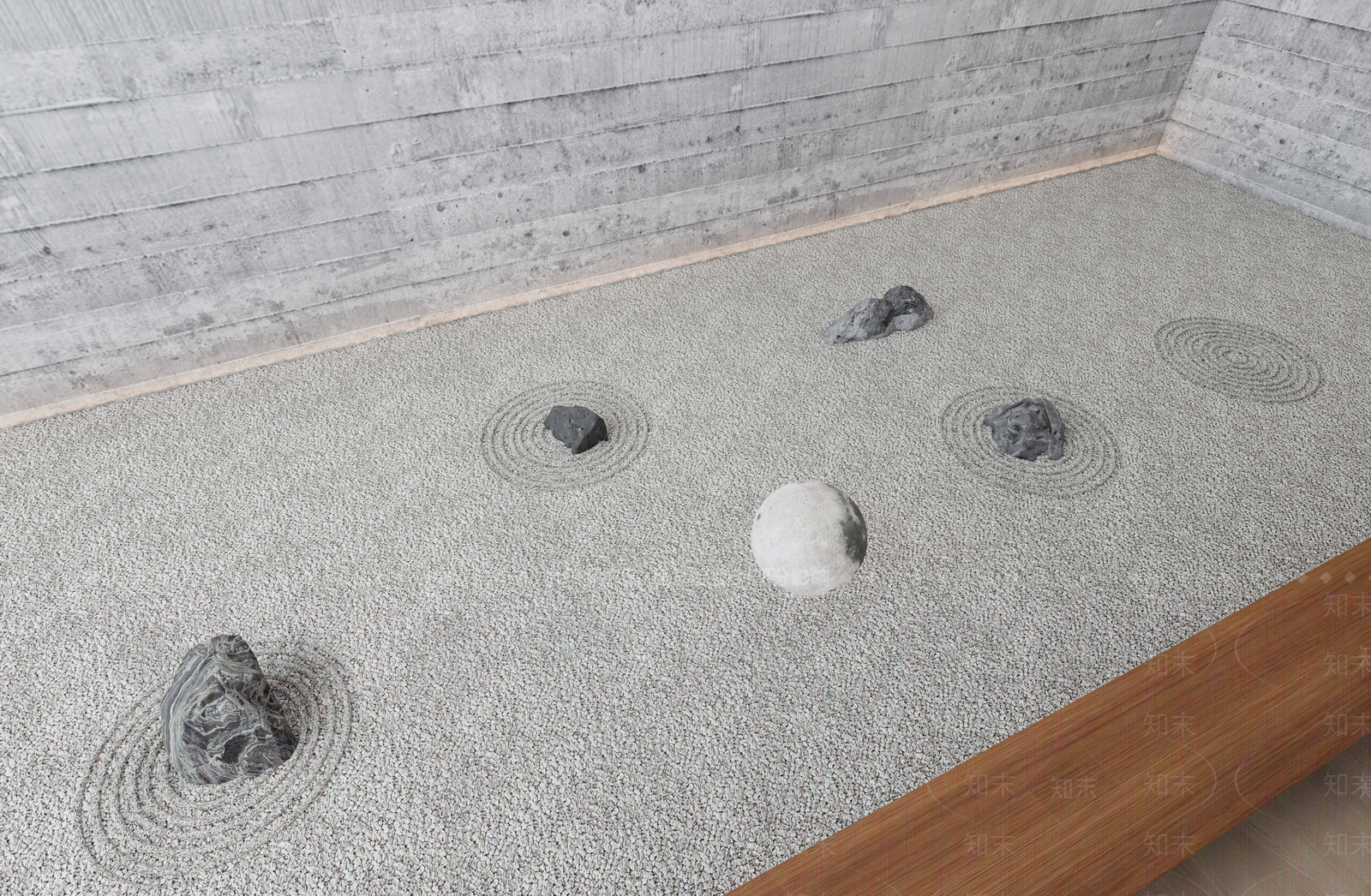 现代鹅软石地形3D模型下载【ID:1140317412】