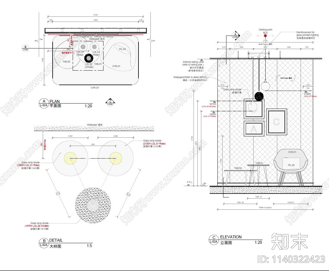 潘多拉珠宝专卖店效果图cad施工图下载【ID:1140322423】