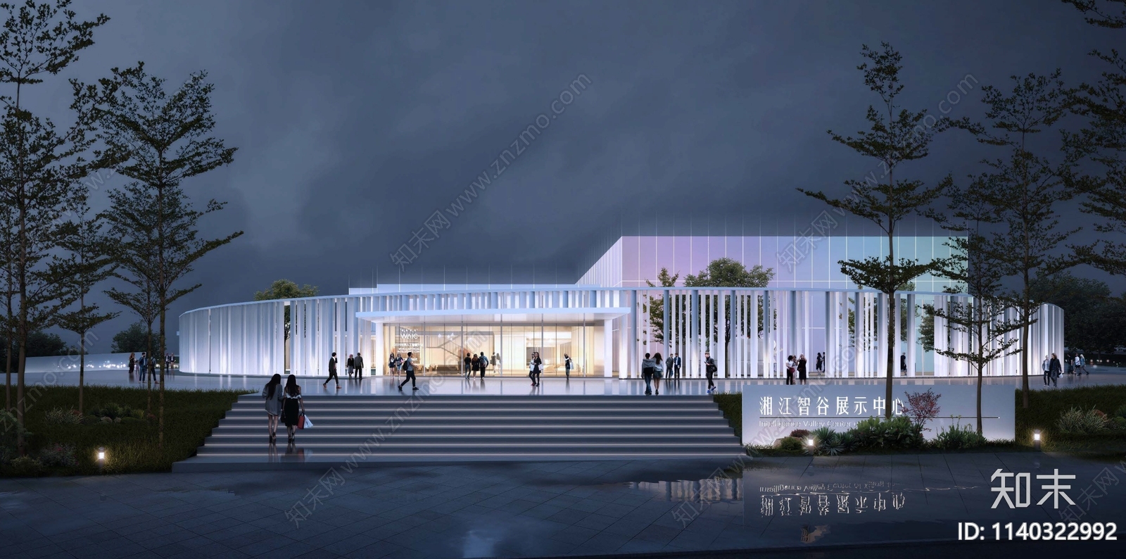 展览中心建筑cad施工图下载【ID:1140322992】