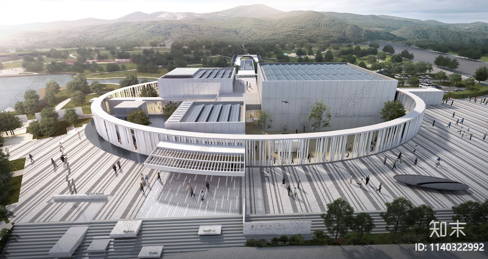 展览中心建筑cad施工图下载【ID:1140322992】