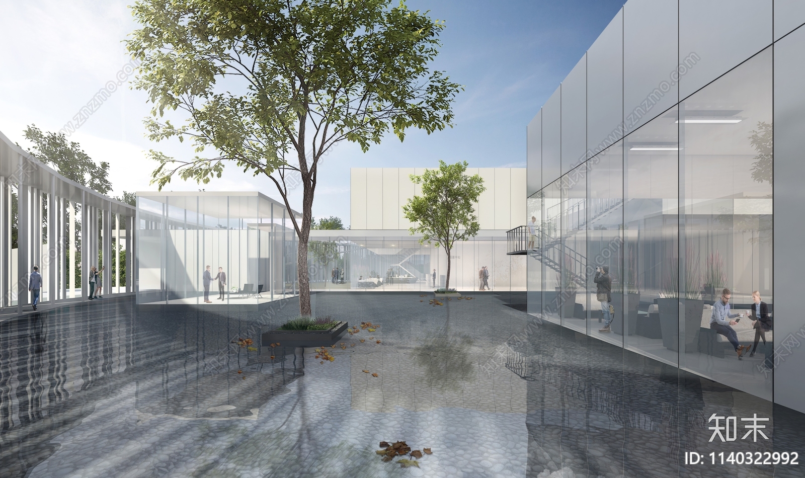 展览中心建筑cad施工图下载【ID:1140322992】