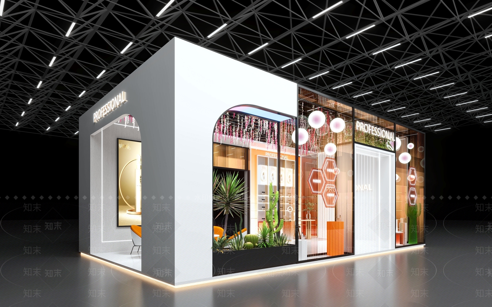 现代美妆店SU模型下载【ID:1140331829】