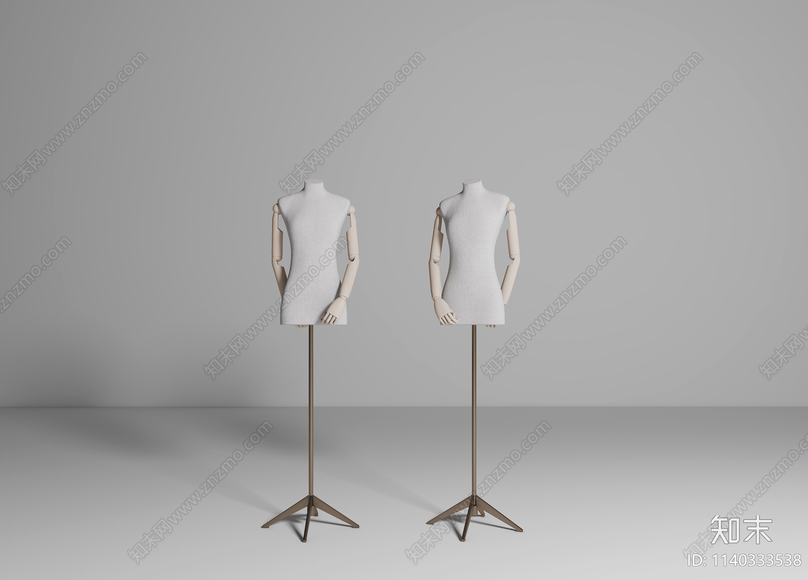 服装店模特3D模型下载【ID:1140333538】