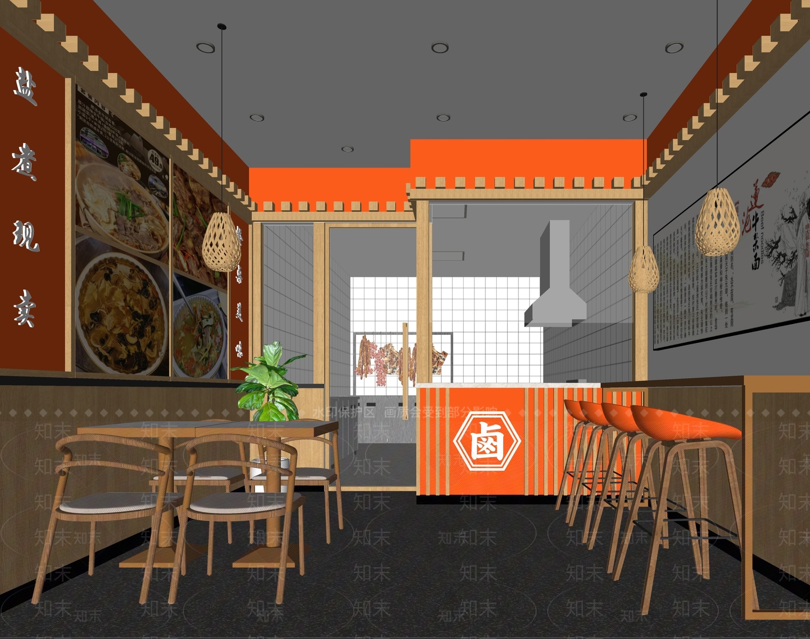 现代卤味店SU模型下载【ID:1140347345】