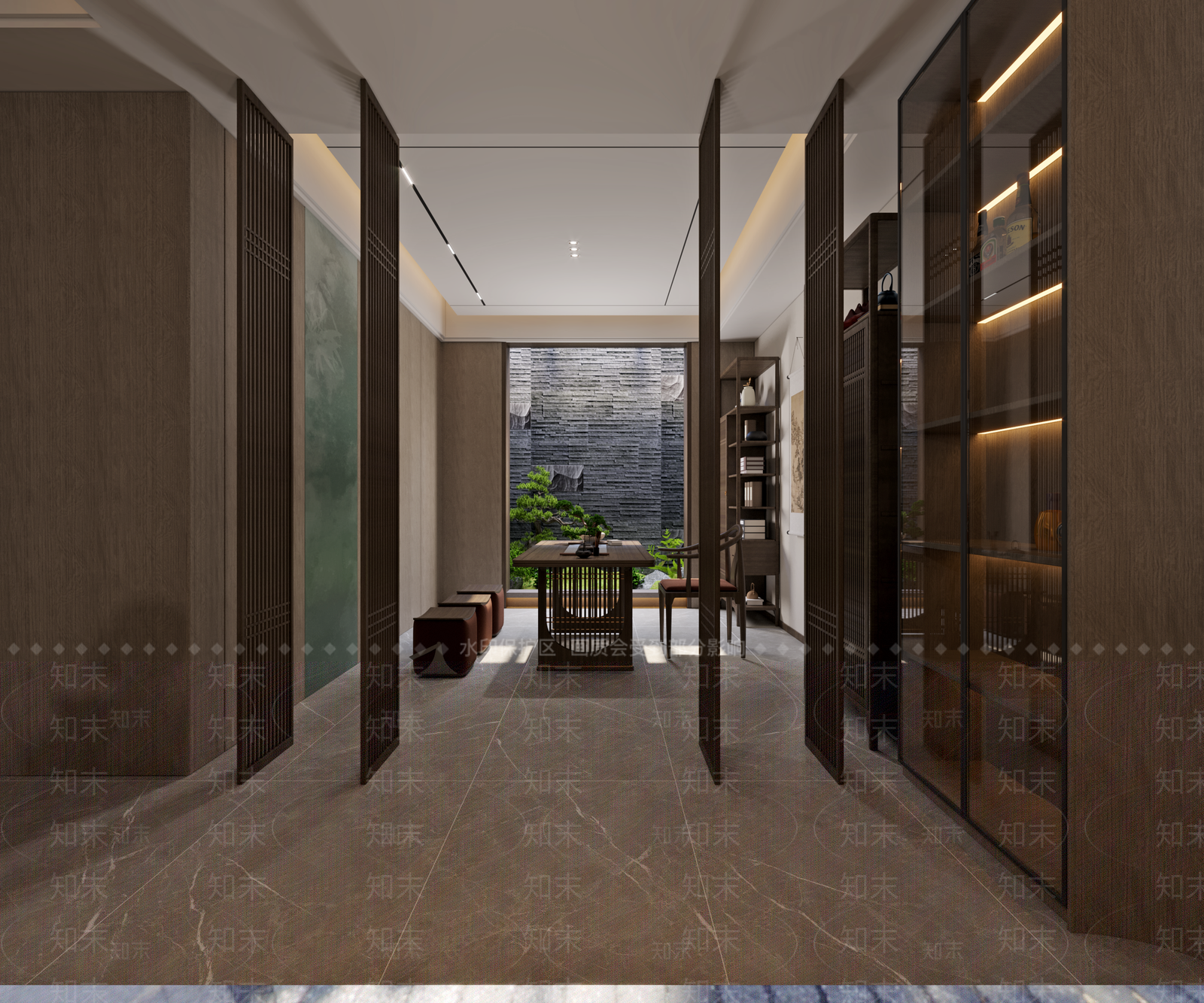 现代酒店大堂3D模型下载【ID:1213891595】