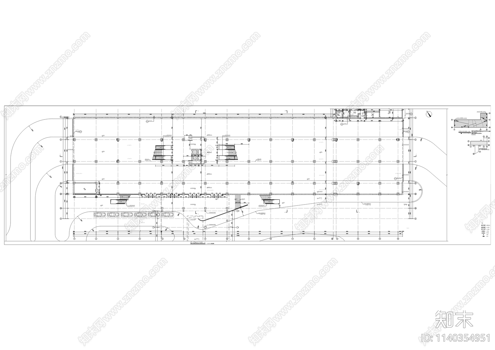渝怀二线武隆客运站建筑cad施工图下载【ID:1140354951】