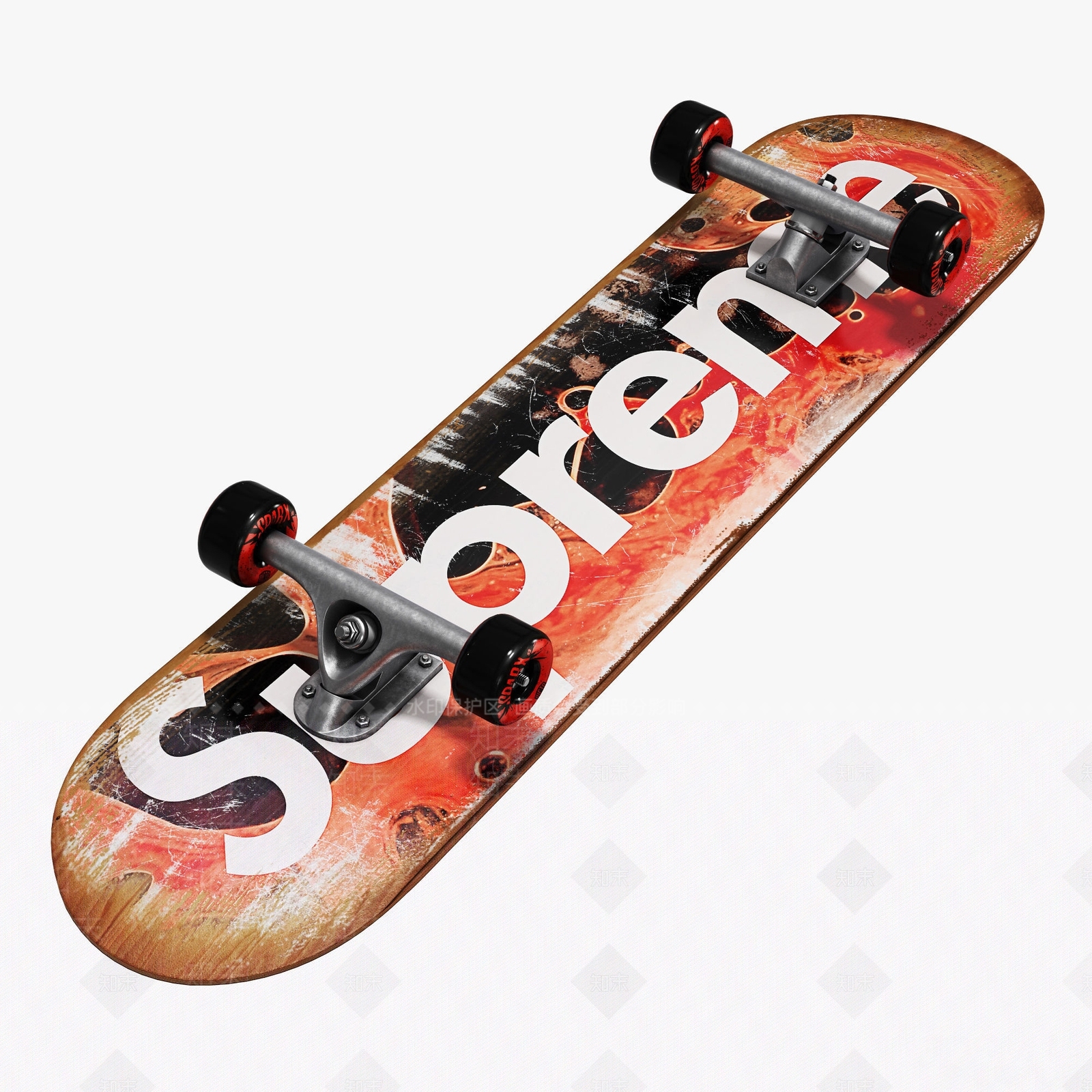 black书包滑板鞋3D模型下载【ID:1140358257】