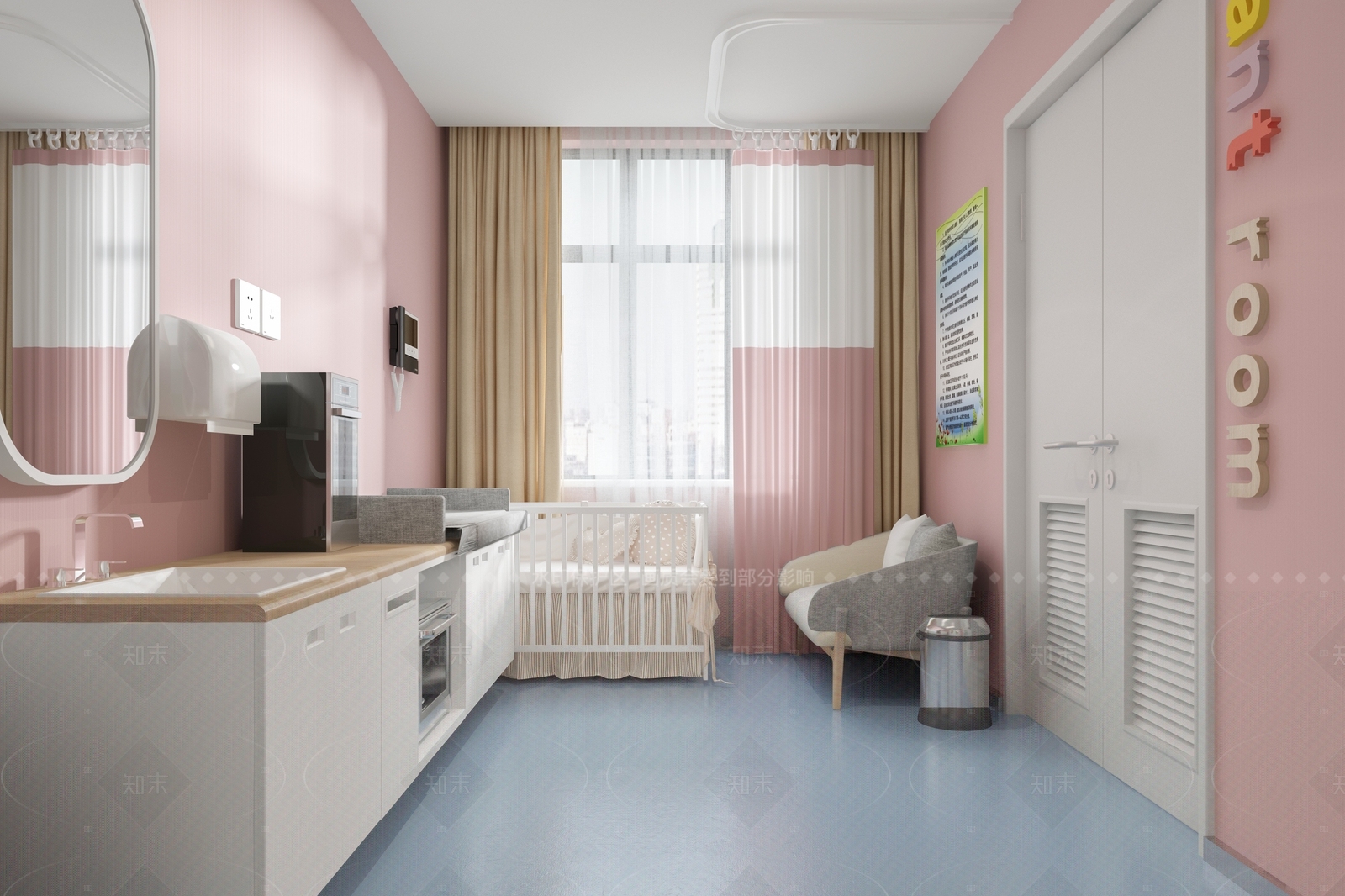 现代母婴室SU模型下载【ID:1215992804】