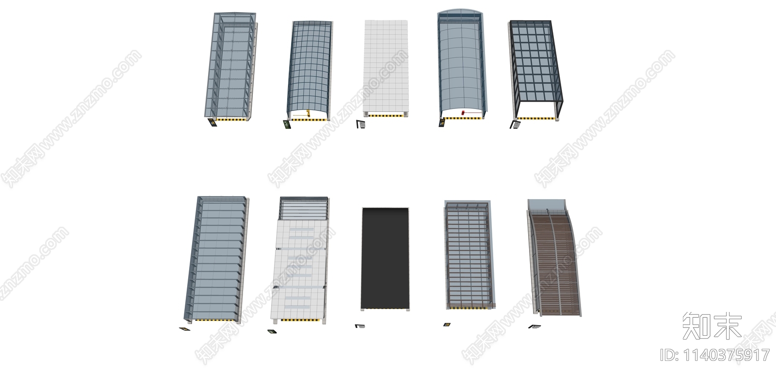 现代地库出入口SU模型下载【ID:1140375917】