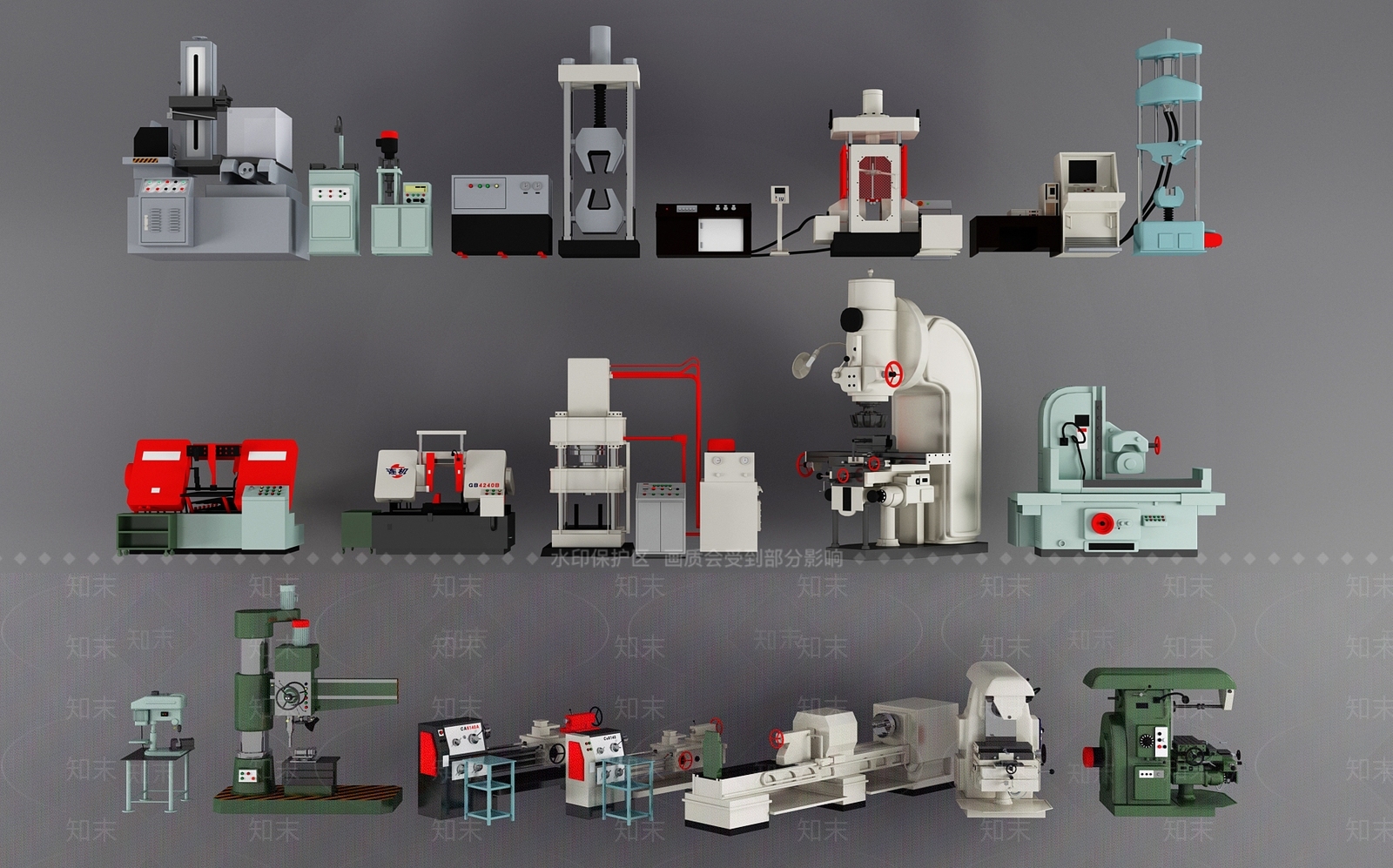 工业工厂设备3D模型下载【ID:1140380760】