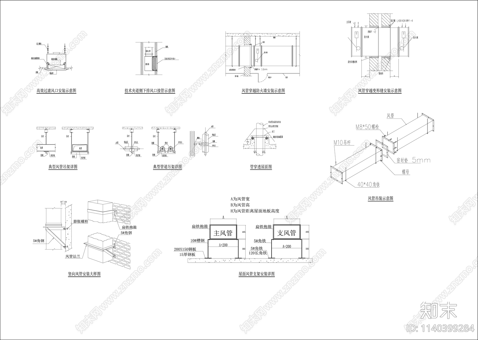 实验室研究中心暖通空调通风系统cad施工图下载【ID:1140399284】