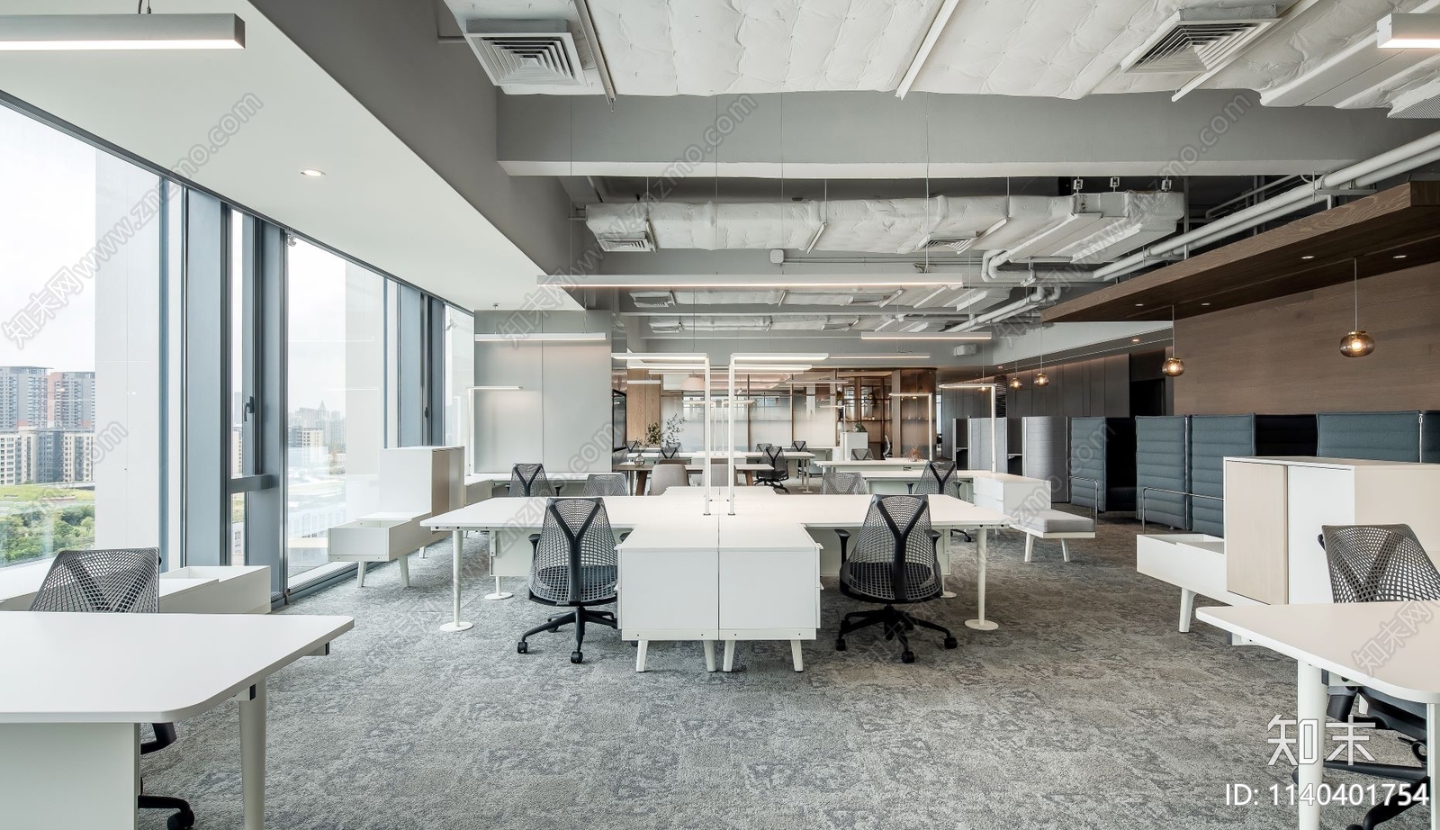 深圳华润前海中心写字楼平面图施工图下载【ID:1140401754】