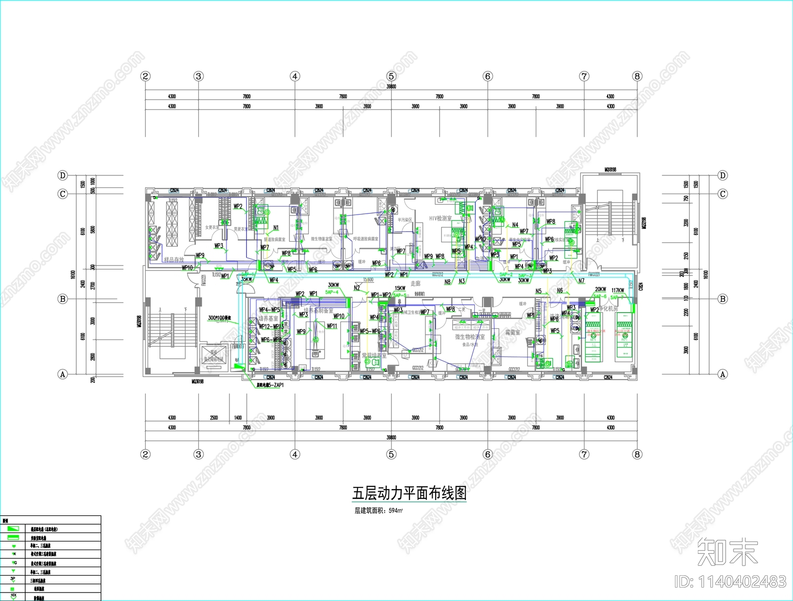 实验室电气工程通风自控电气cad施工图下载【ID:1140402483】