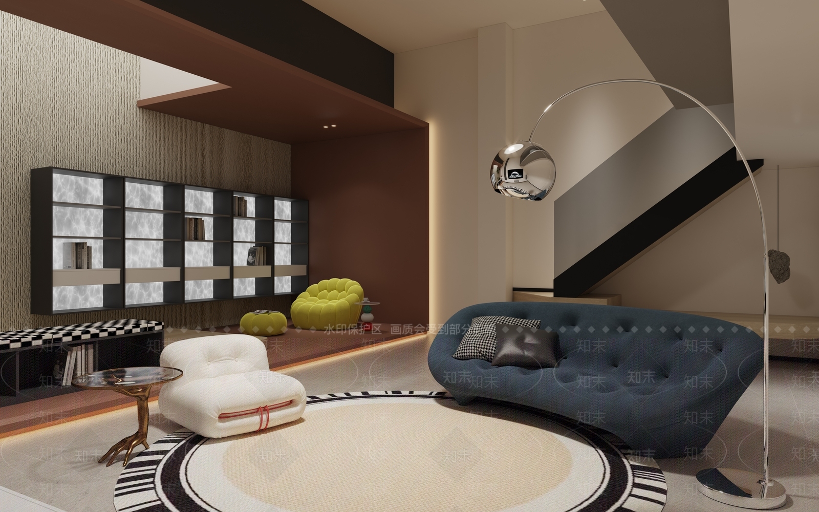 现代家居影音室3D模型下载【ID:1140424759】