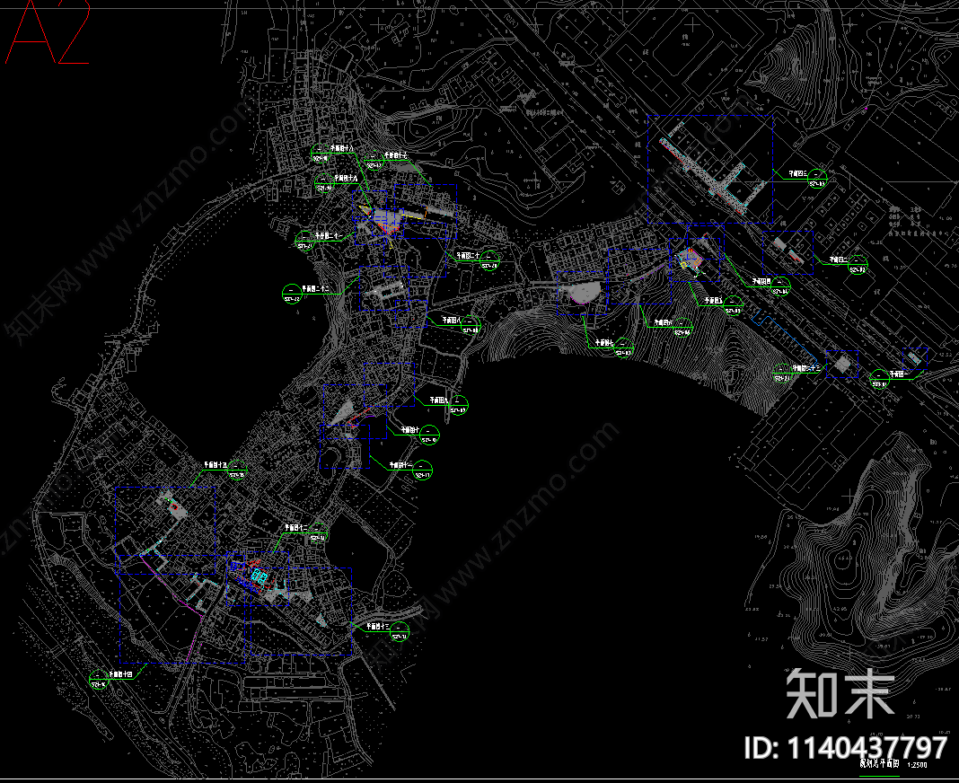 某村环境整治景观廊绿化市政宣传栏cad施工图下载【ID:1140437797】