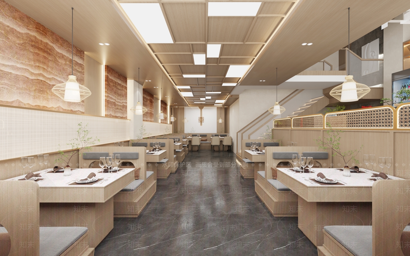 现代西餐厅3D模型下载【ID:1213894316】