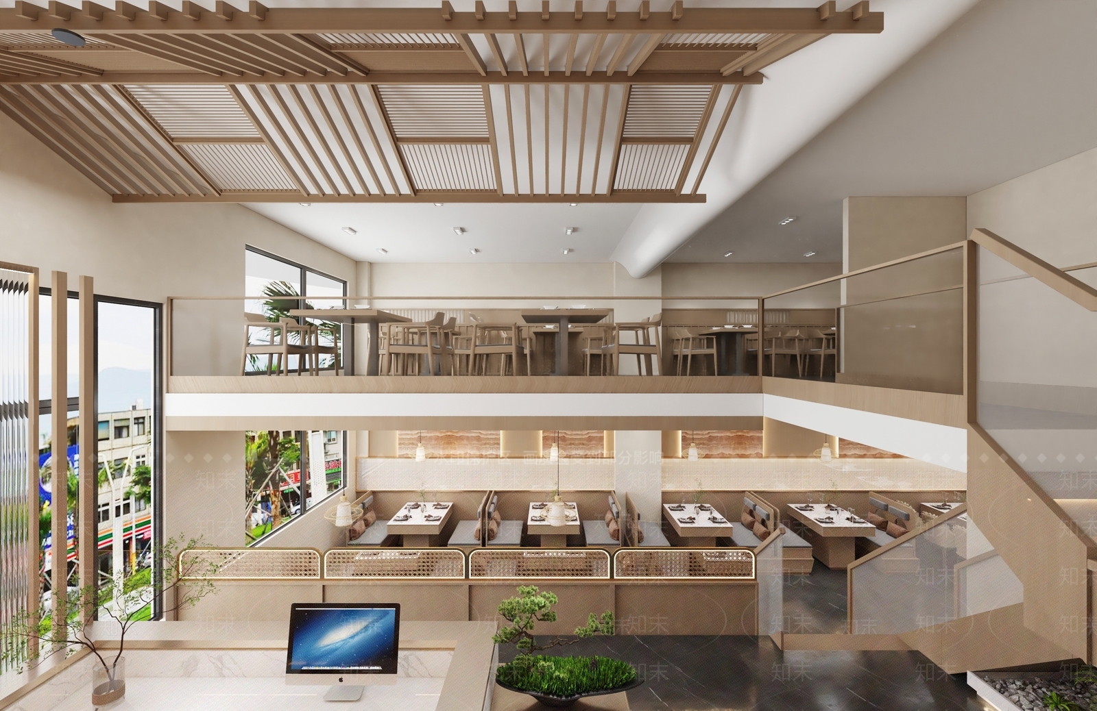 现代西餐厅3D模型下载【ID:1213894316】