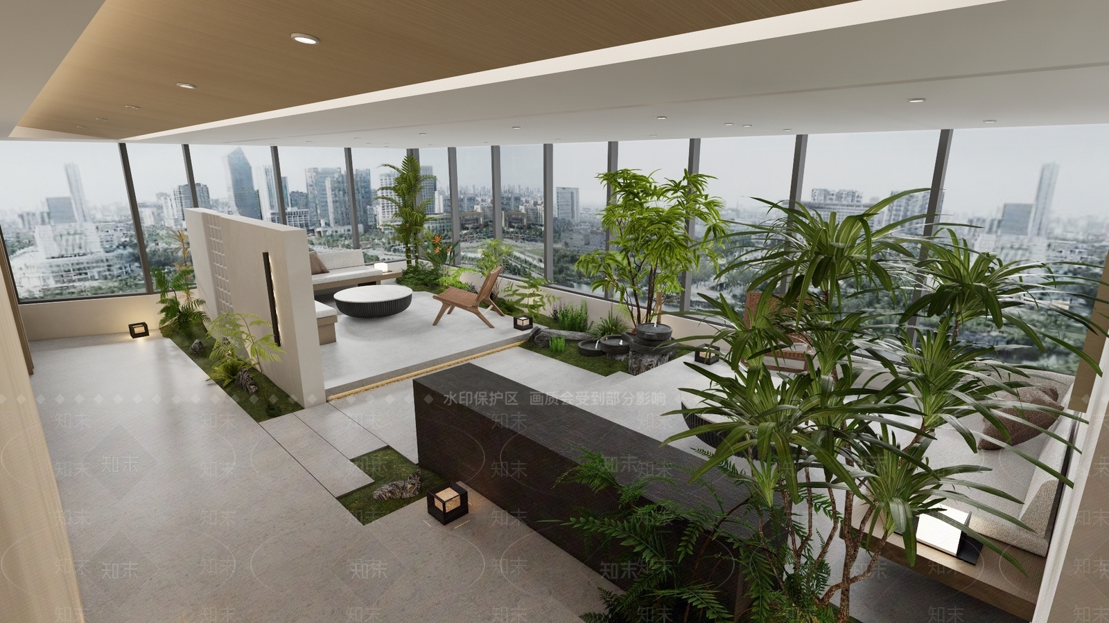 现代家居阳台SU模型下载【ID:1140439810】