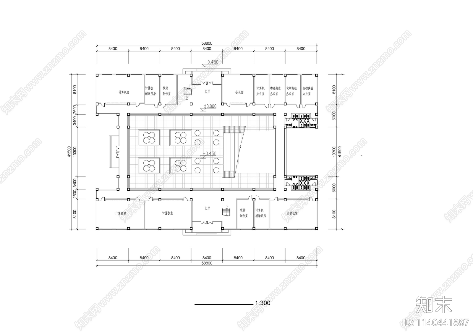 实验教学楼cad施工图下载【ID:1140441887】