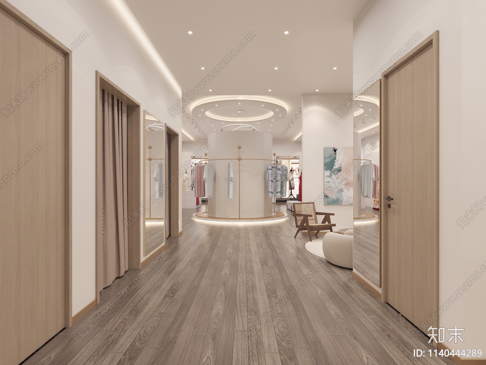 现代婚纱店3D模型下载【ID:1140444289】