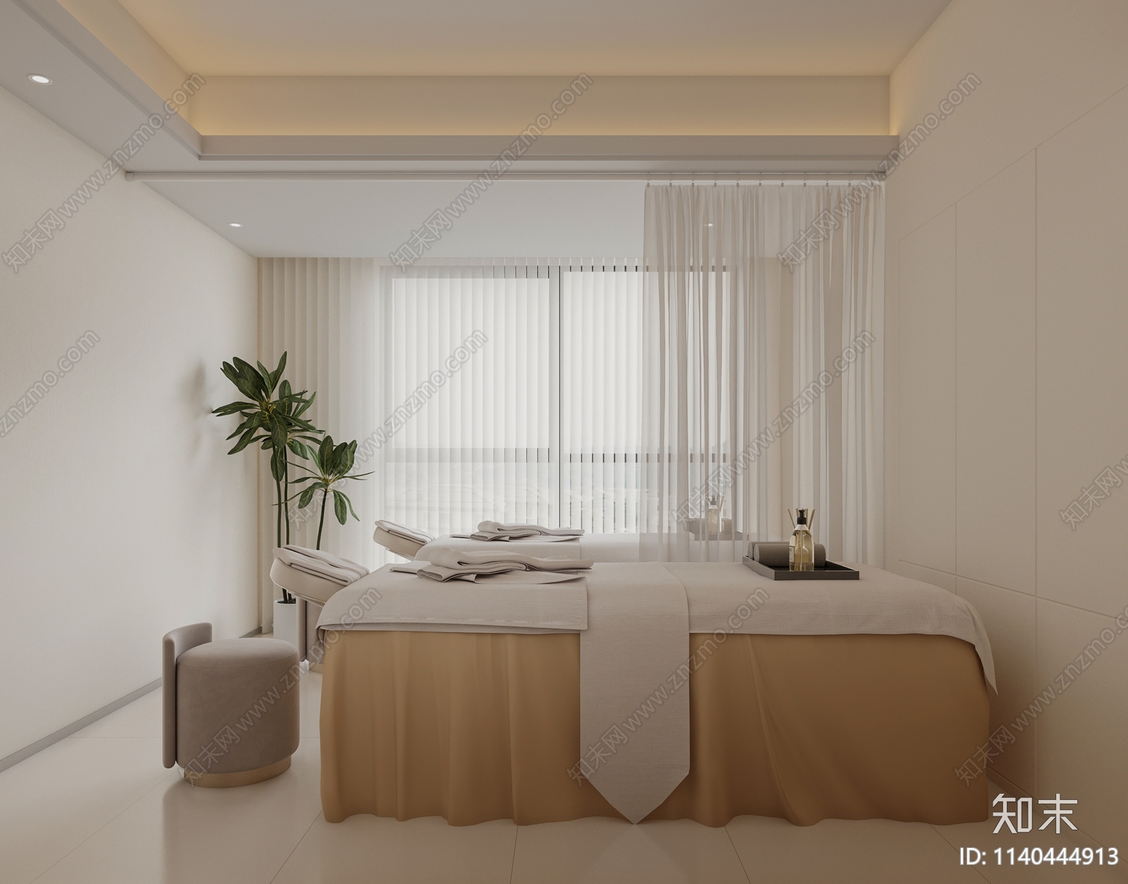 现代美容SPA店3D模型下载【ID:1140444913】