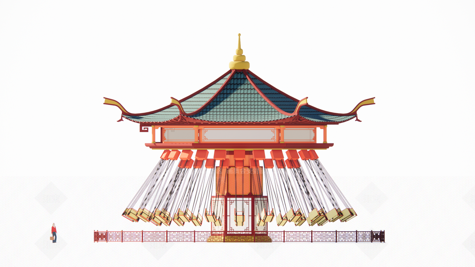 游乐设施SU模型下载【ID:1140446737】
