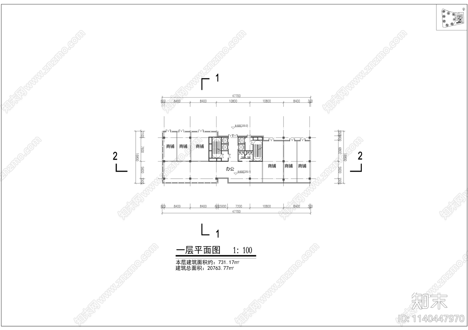 重庆旭辉礼嘉商业街建筑效果图cad施工图下载【ID:1140447970】