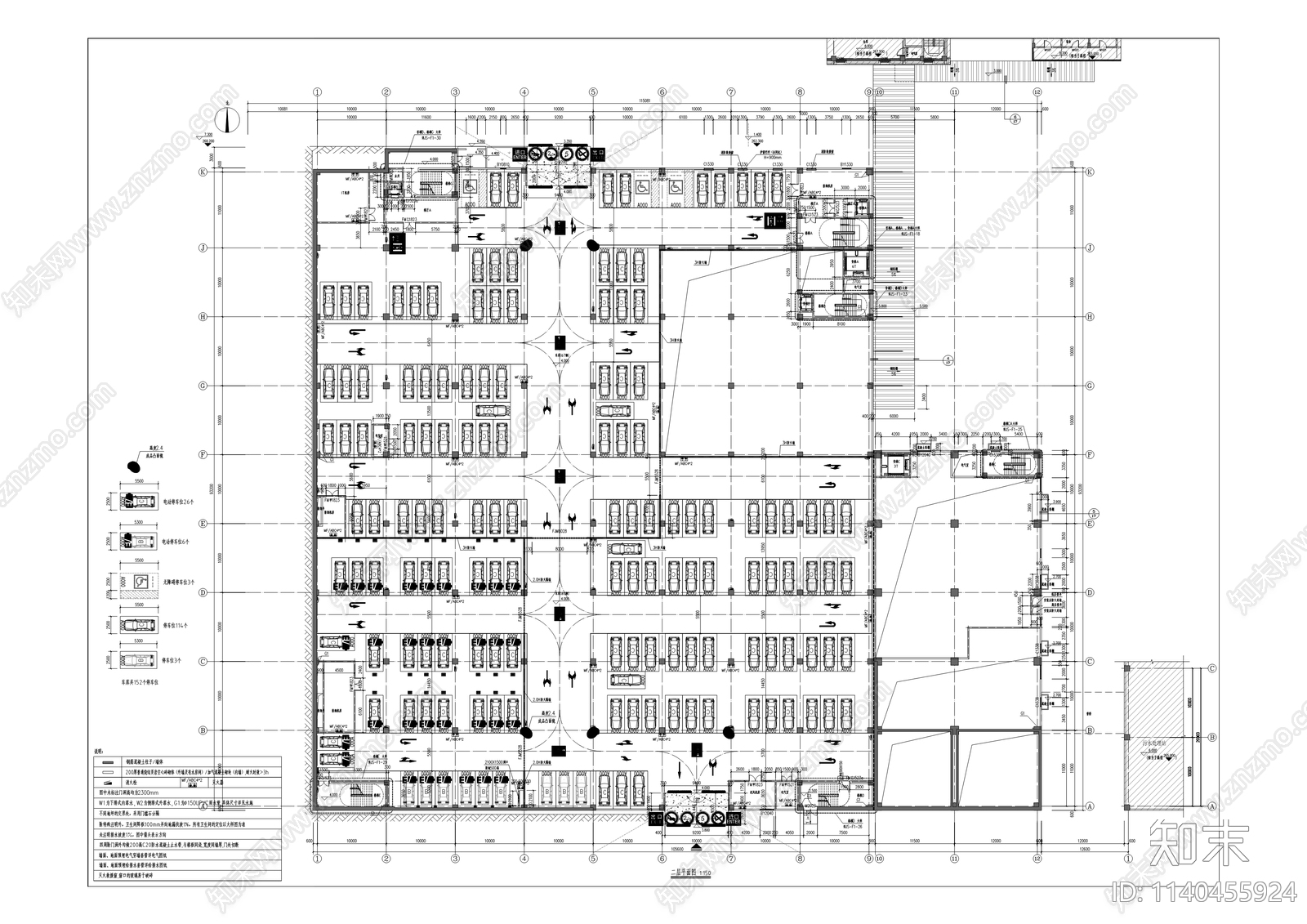 莱芯半导体定制厂房建筑cad施工图下载【ID:1140455924】