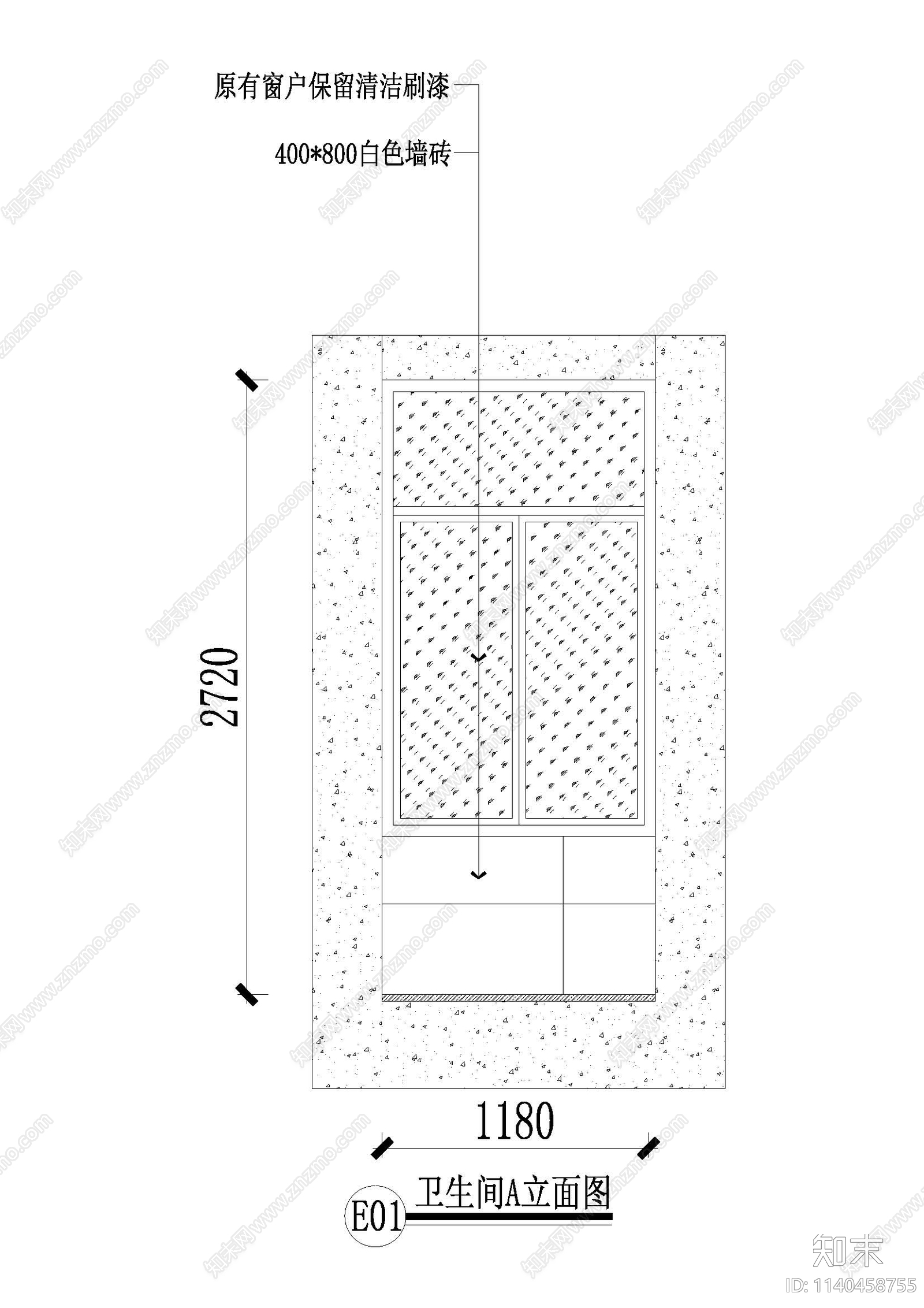 公寓装修cad施工图下载【ID:1140458755】