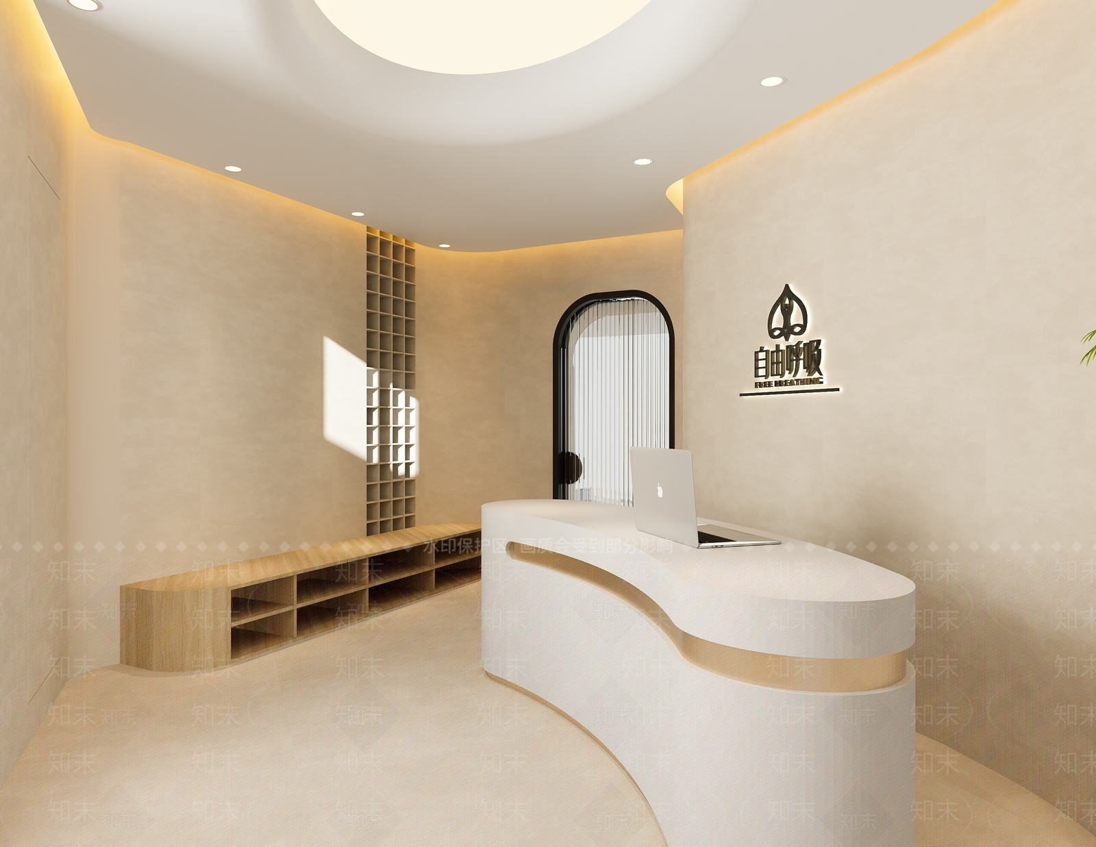 侘寂瑜伽室3D模型下载【ID:1140464797】