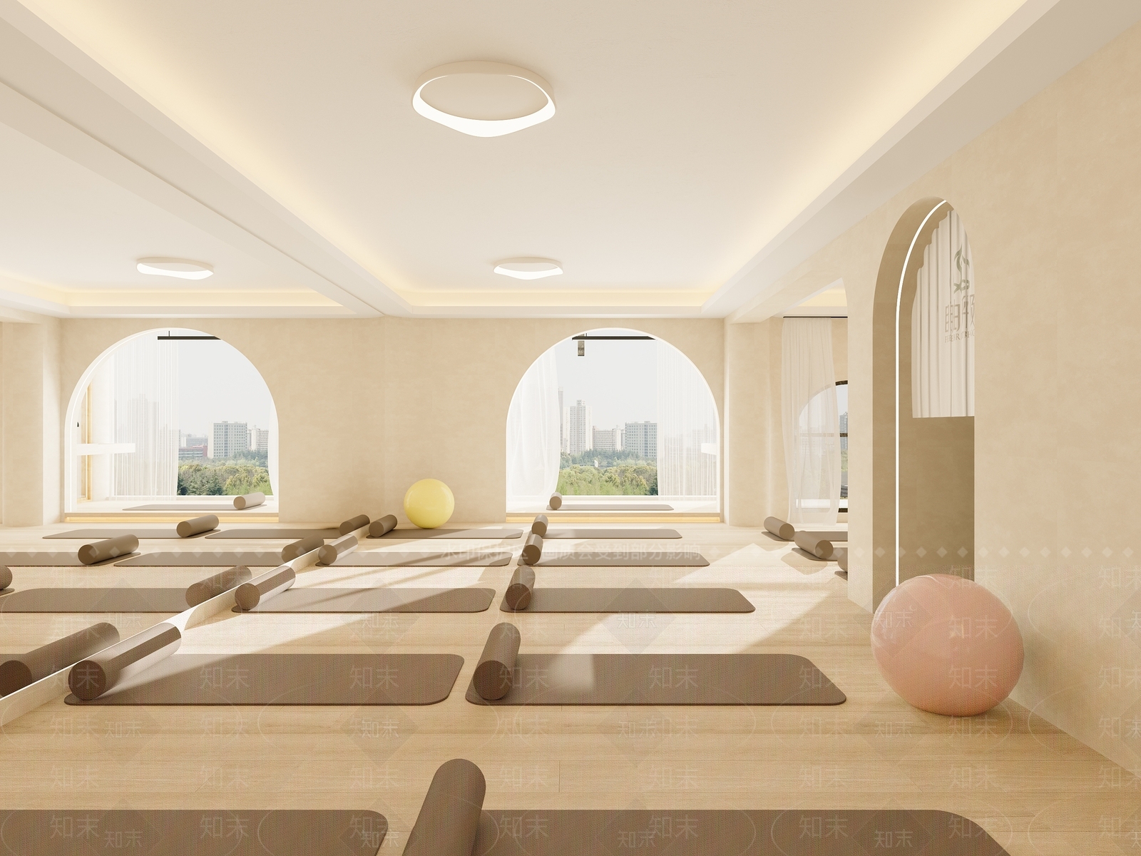 侘寂瑜伽室3D模型下载【ID:1140464797】
