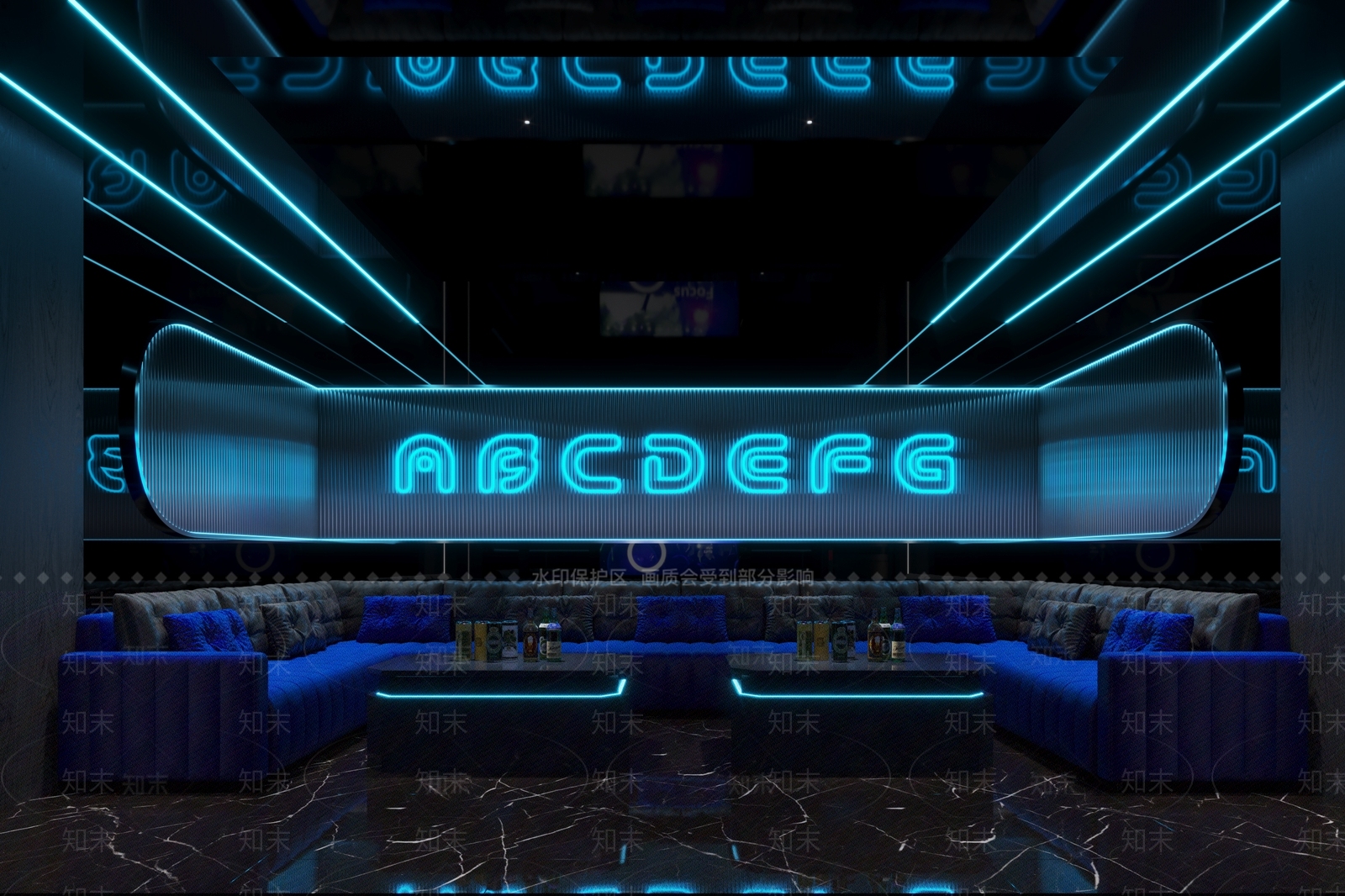 现代KTV包厢3D模型下载【ID:1140477776】
