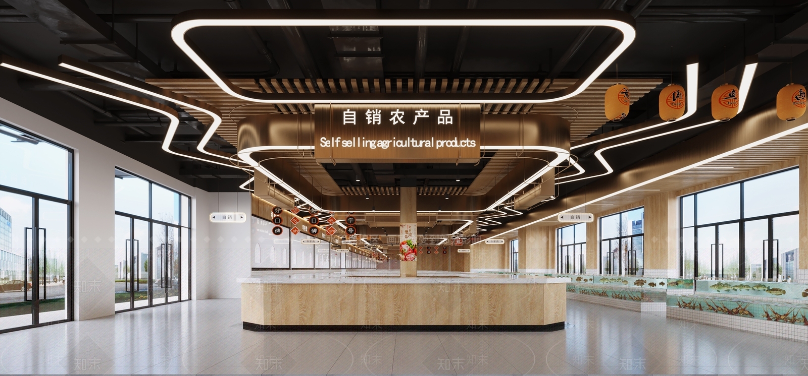 现代超市3D模型下载【ID:1140478052】