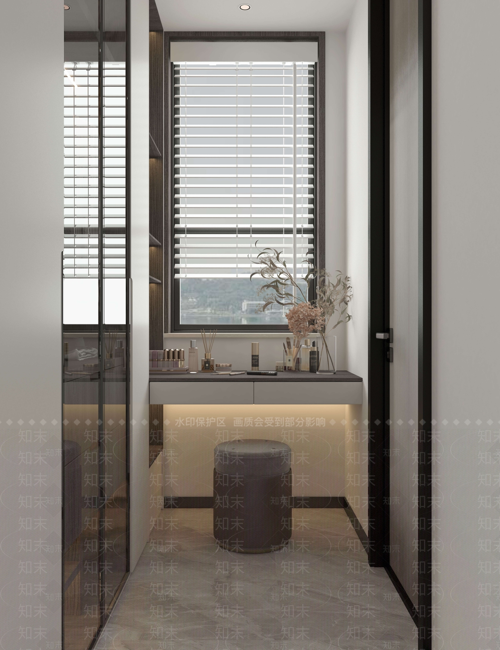 现代衣帽间SU模型下载【ID:1140476783】