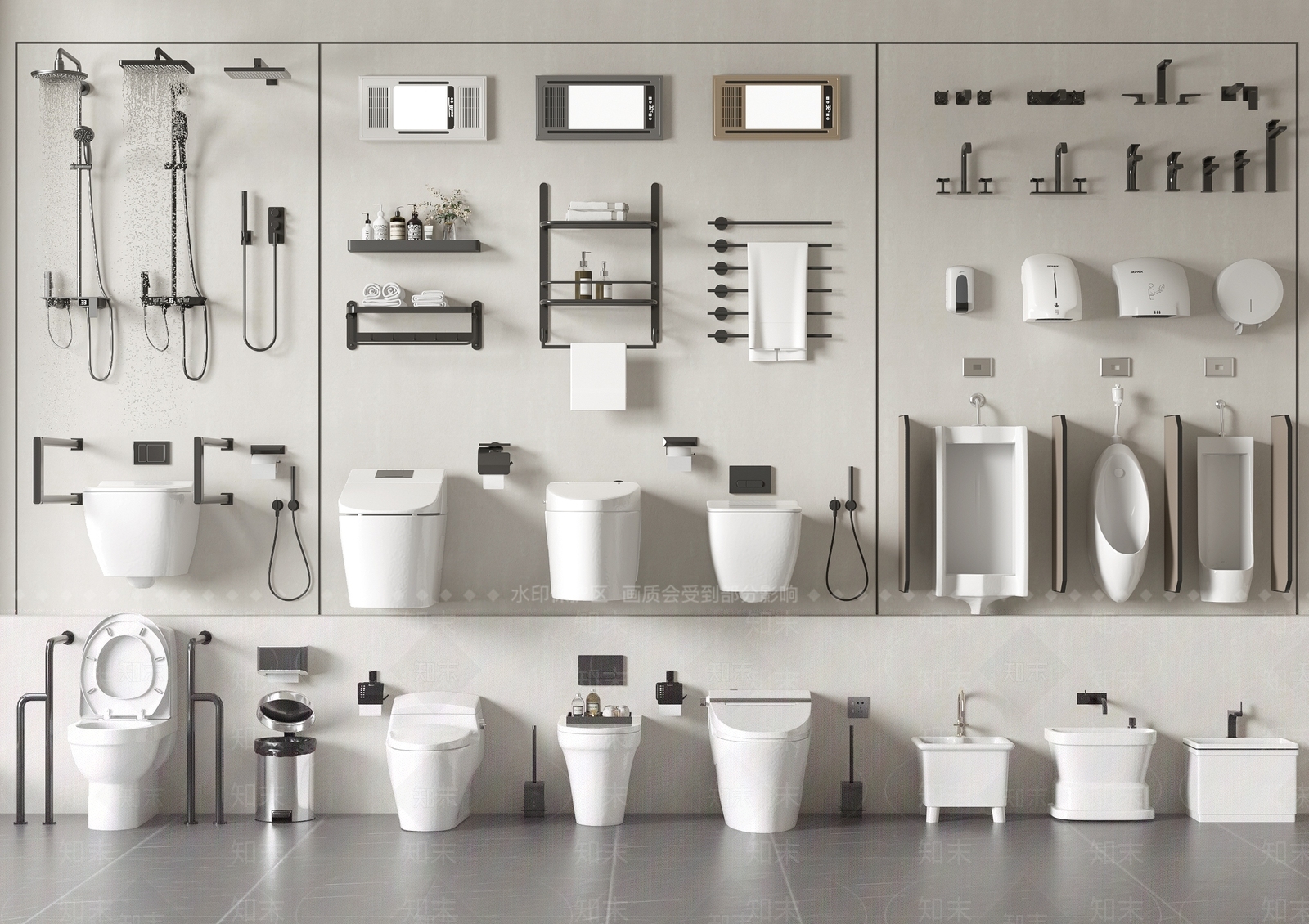 马桶3D模型下载【ID:1140482031】