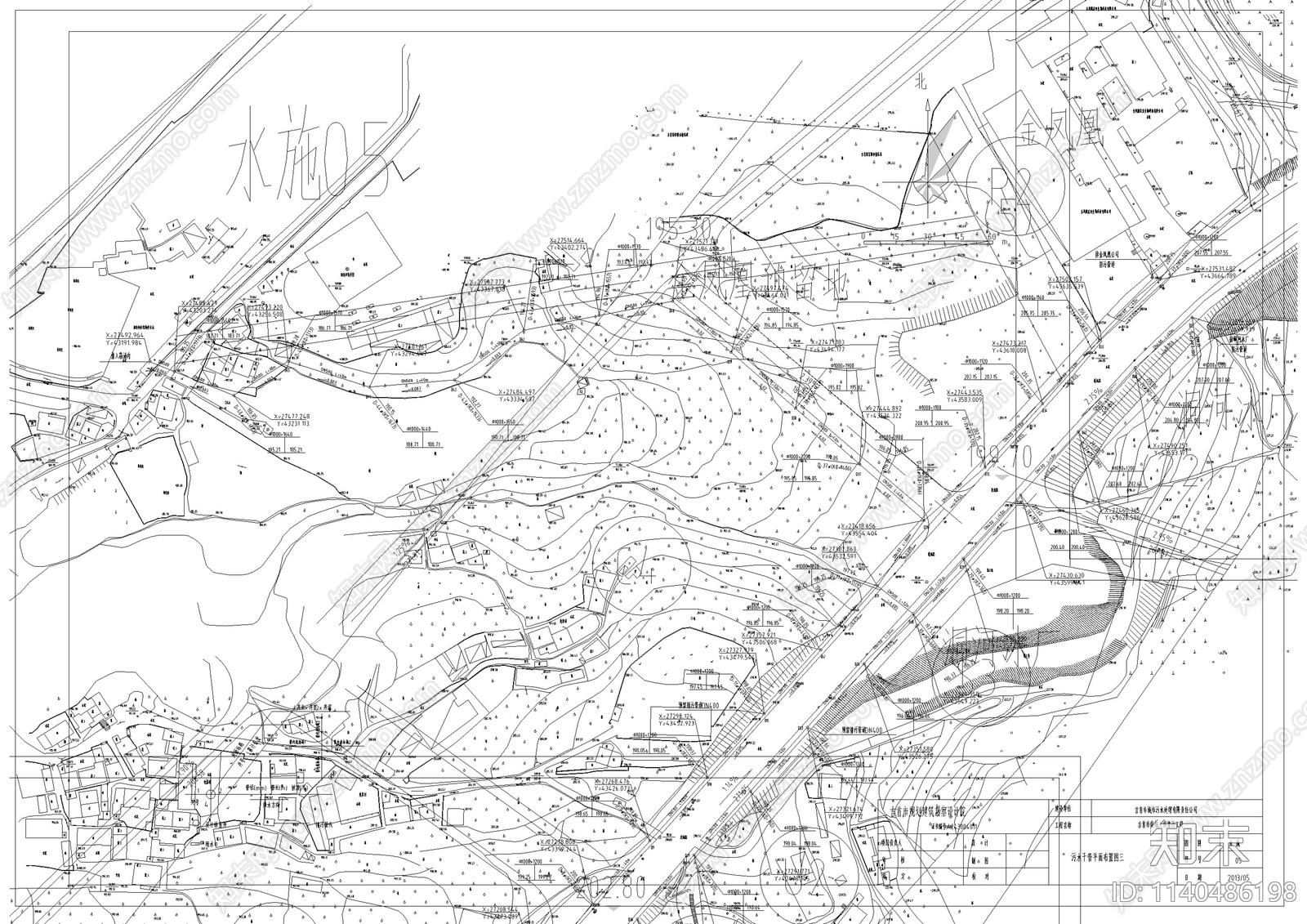 市政道路污水管网施工图下载【ID:1140486198】