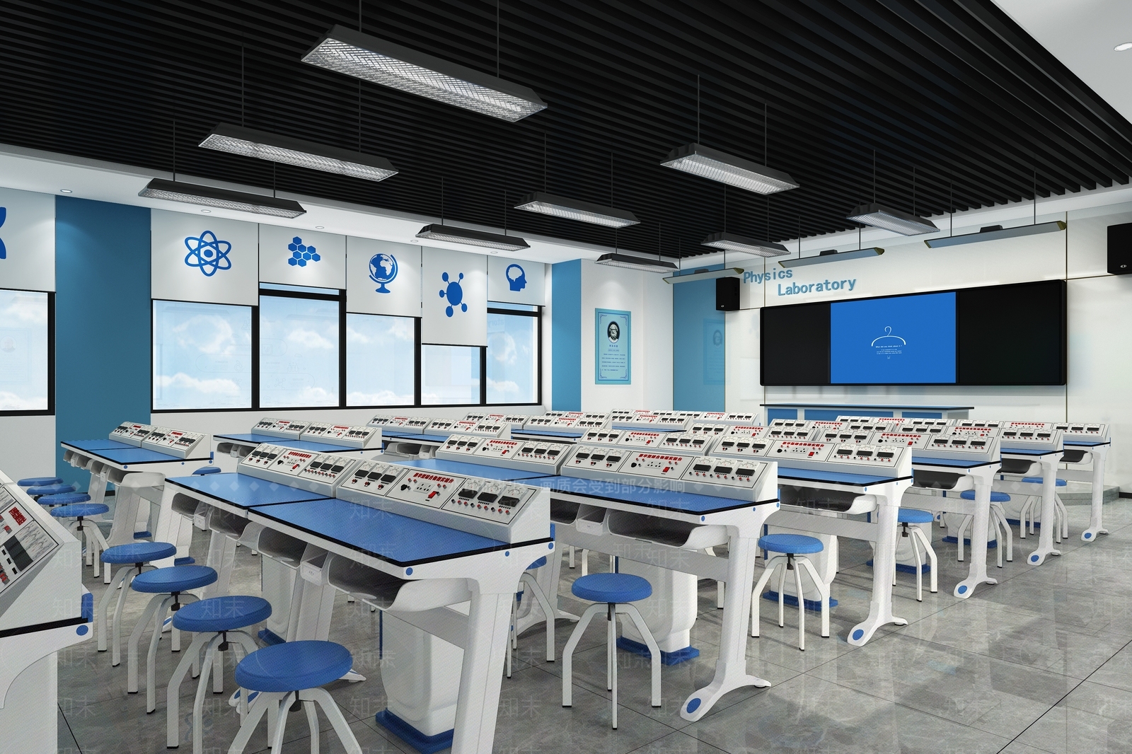 现代物理电学实验室3D模型下载【ID:1140494855】