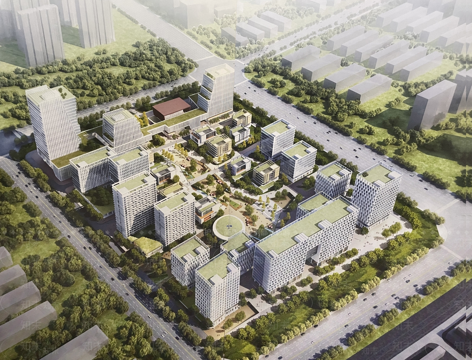 现代合肥产业园SU模型下载【ID:1140497725】