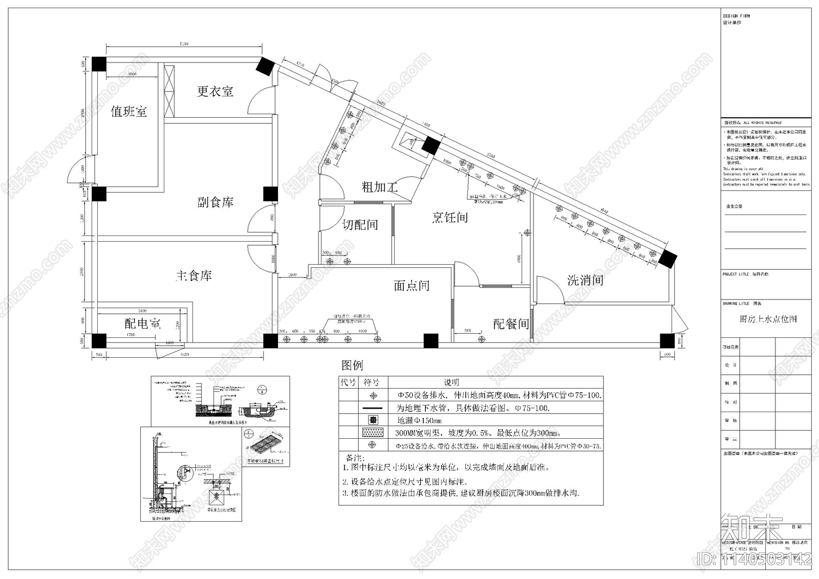 幼儿园厨房施工图下载【ID:1140503142】