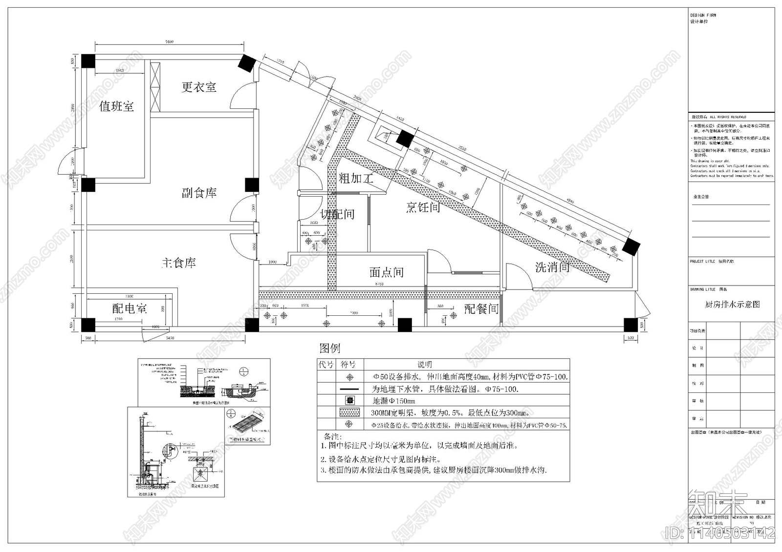 幼儿园厨房施工图下载【ID:1140503142】